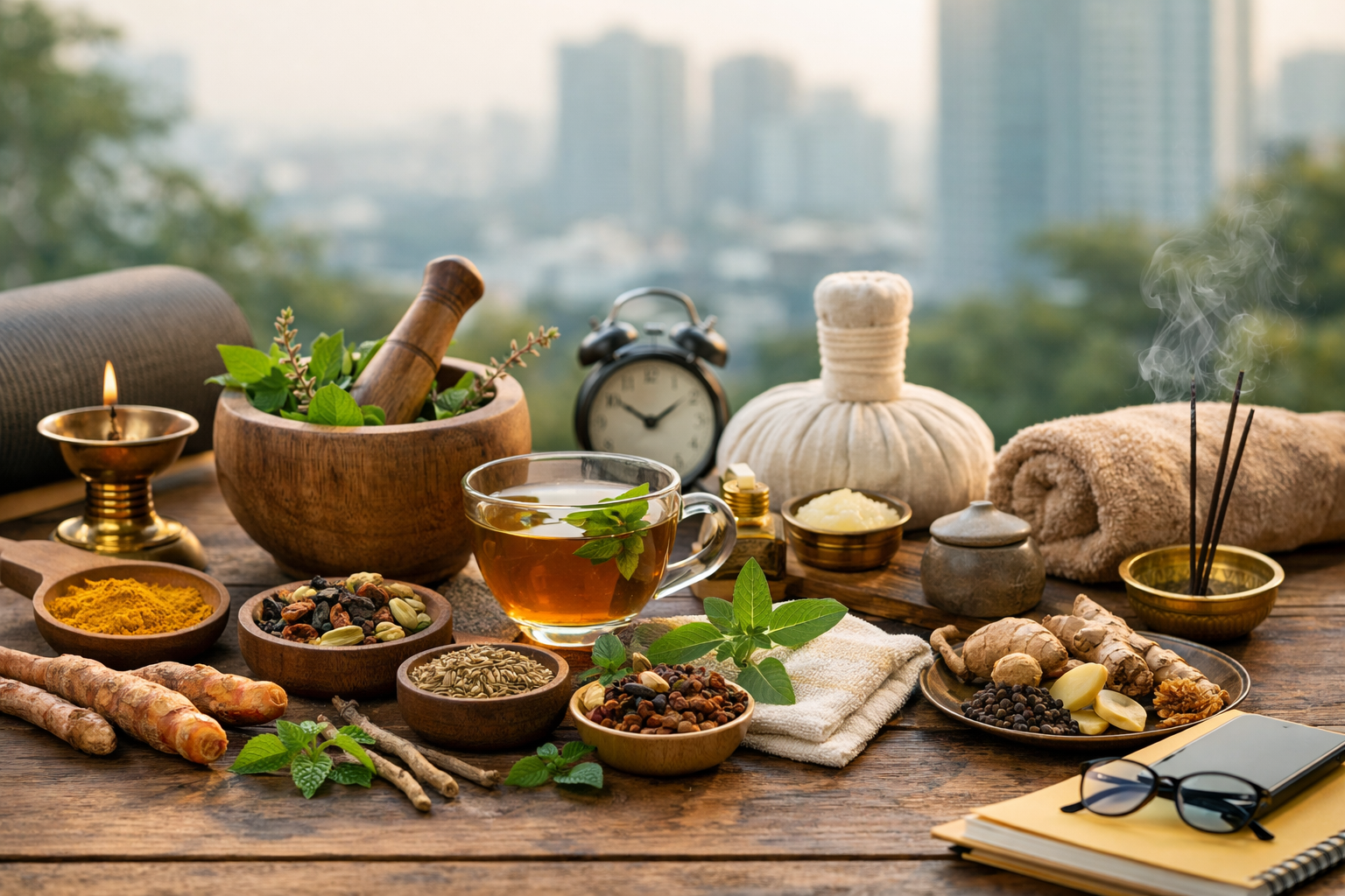 Ayurveda for Modern Lifestyles: How to Stay Healthy in a 9-to-9 World